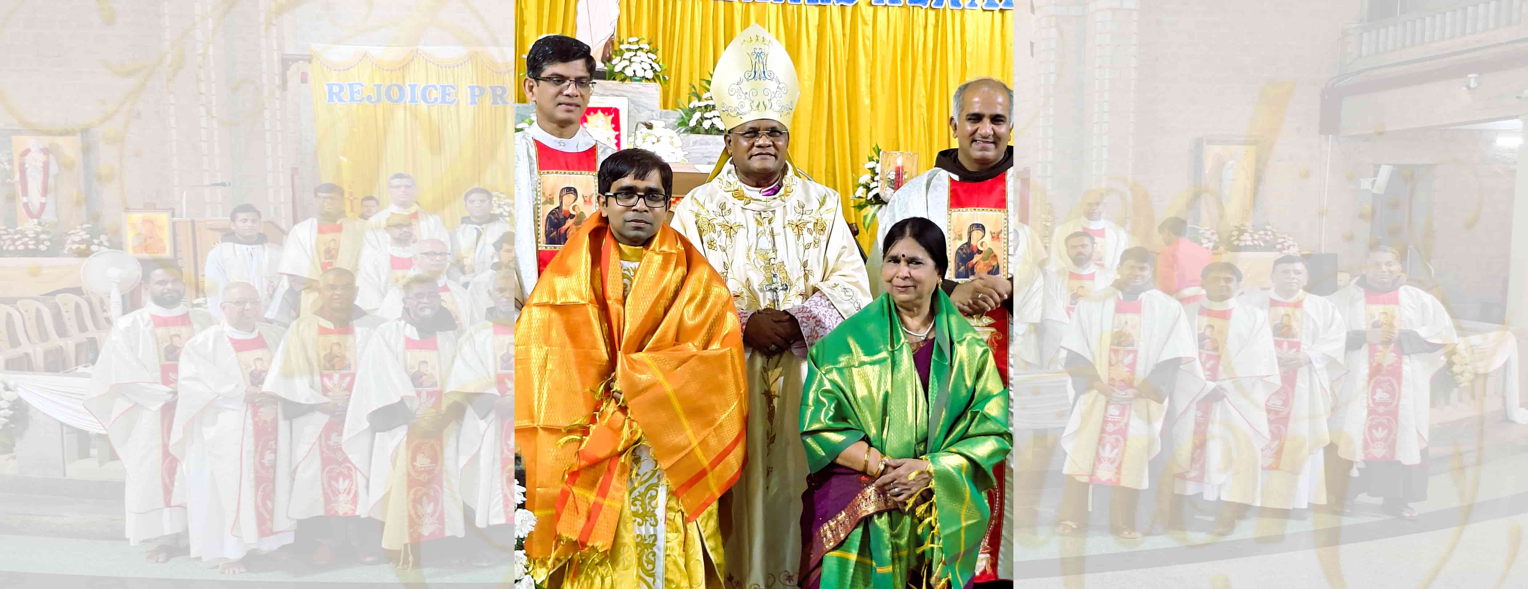 “Rejoice Always”: Fr. Pradeep Anthony Begins Priestly Ministry